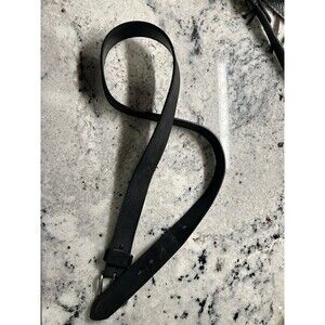 Carhartt Genuine Leather Belt Size 40 Black Silver Buckle Work Casual @ 2”